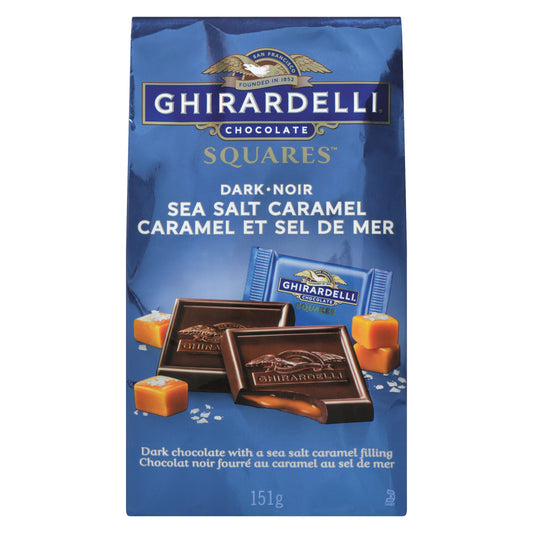 GHIRARDELLI DARK CHOCOLATE SEA SALT PACKET, 5 X 151 G