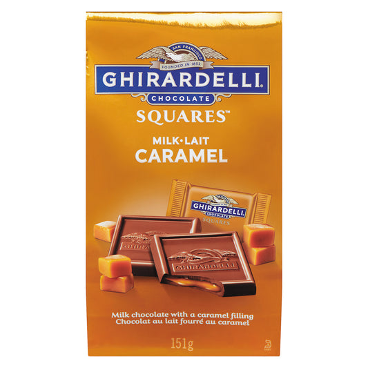 GHIRARDELLI MILK CHOCOLATE CARAMEL, 5 X 151 G