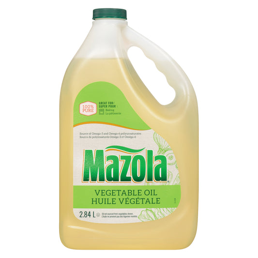 MAZOLA VEGETABLE OIL, 6 X 2.84 L