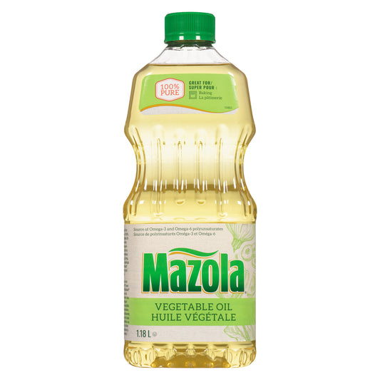 MAZOLA VEGETABLE OIL, 12 X 1.18 L