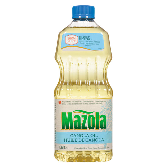 MAZOLA CANOLA OIL, 12 X 1.18 L