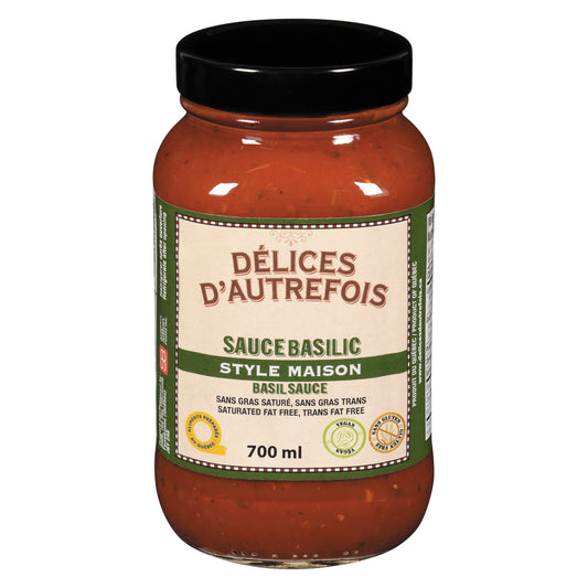 DELIDAUT TOMATO BASIL SAUCE, 12 X 700 ML