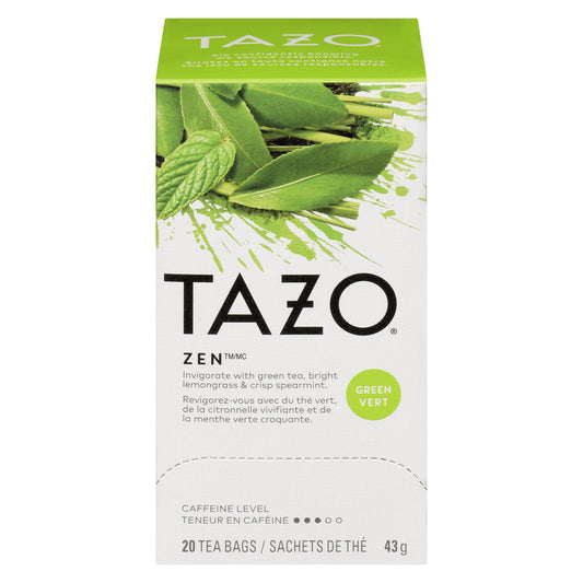 TAZO ZEN TEA BAG, 6 X 20 UN