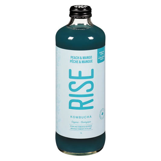 RISE KOMBUCHA PEACH MANGO ORGANIC, 6 X 1 L