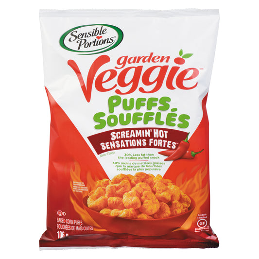 SENSIBLE PORTIONS VEGGIE PUFFS STRONG SENSATION FLAVOUR, 6 X 106 G