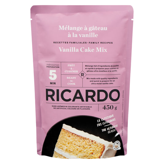 RICARDO VANILLA CAKE MIX, 8 X 450 G