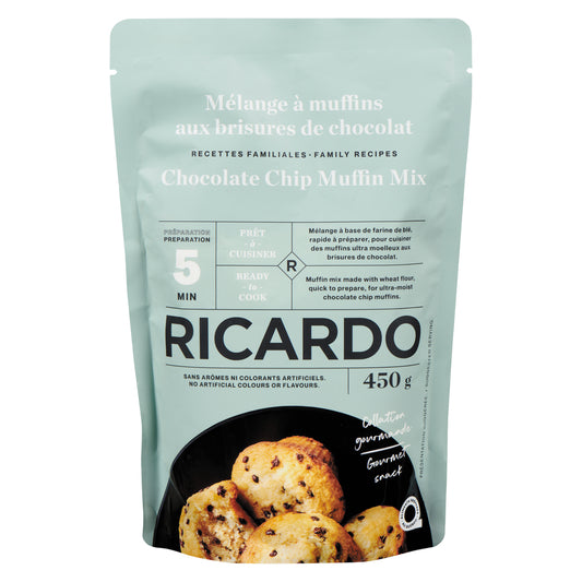 RICARDO CHOCOLATE MUFFIN MIX, 8 X 450 G