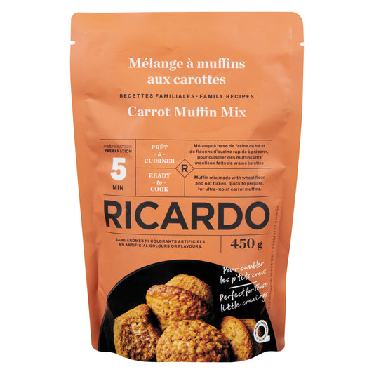 RICARDO CARROT MUFFIN MIX, 8 X 450 G