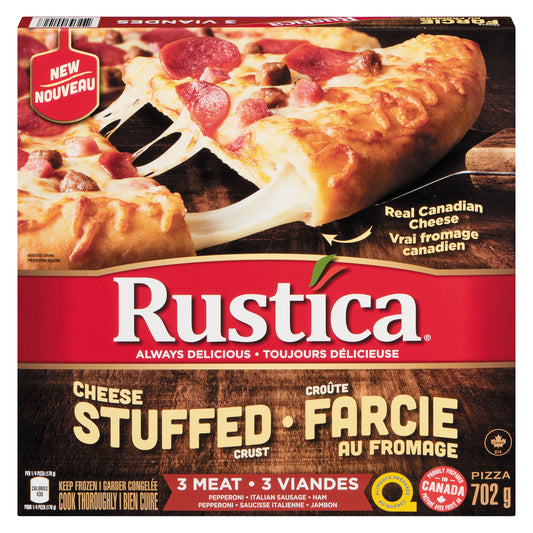 RUSTICA STUFFED PIZZA 3 MEATS, 12 X 702 G