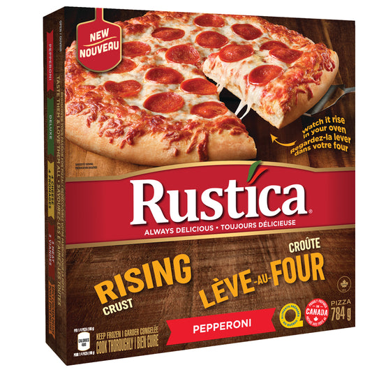 RUSTICA THIN CRUST PEPPERONI PIZZA, 12 X 784 G