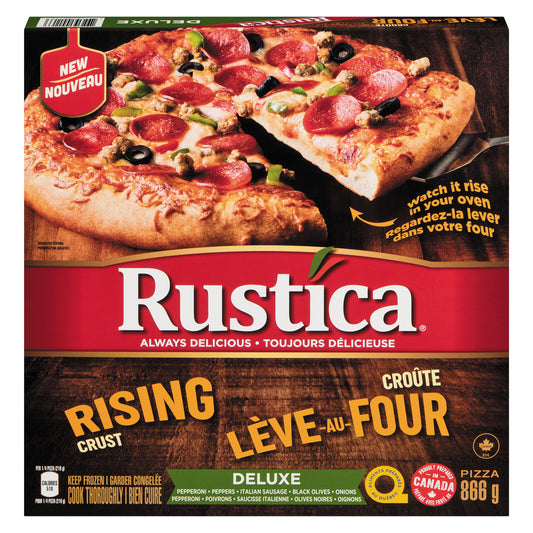 RUSTICA THIN CRUST DELUXE PIZZA, 12 X 866 G