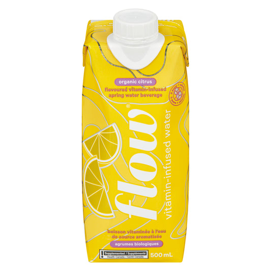 FLOW VITAMIN CITRUS WATER, 12 X 500 ML