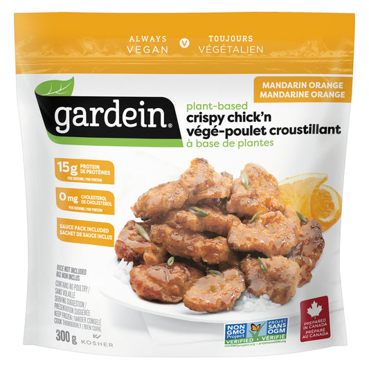 GARDEIN CRISPY VEGAN CHICK'N PATTIES, 8 X 300 G