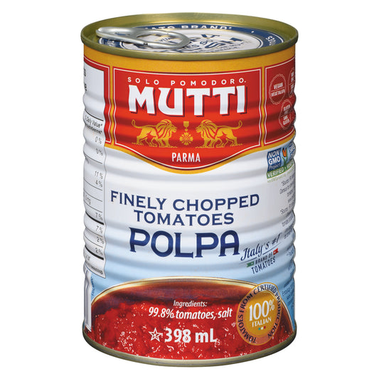 MUTTI CRUSHED TOMATOES POLPA, 12 X 398 ML