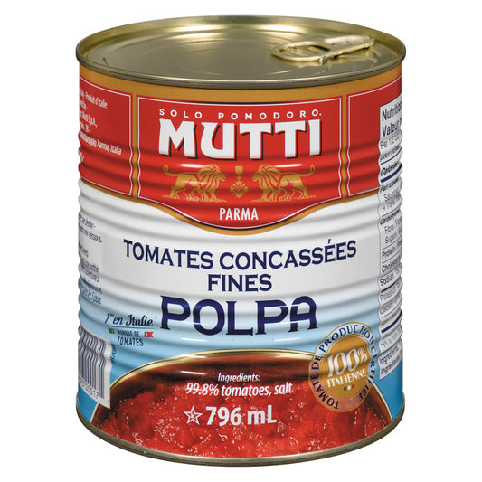 MUTTI FINELY CHOPPED TOMATOES, 12 X 796 ML