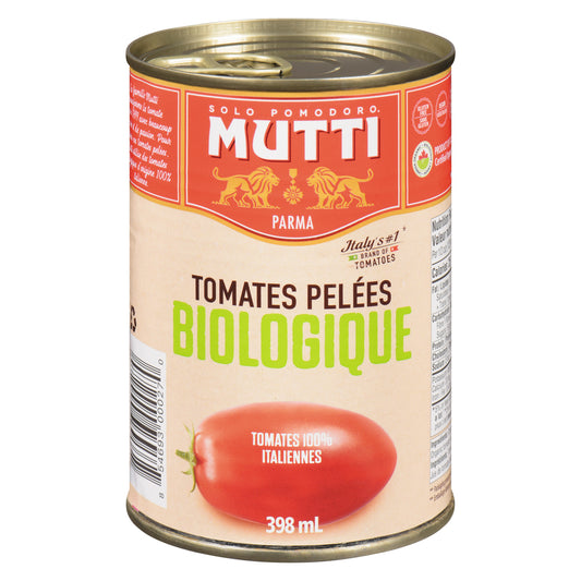 MUTTI ORGANIC PEELED TOMATOES, 12 X 398 ML