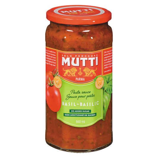 MUTTI BASIL PASTA SAUCE, 6 X 660 ML