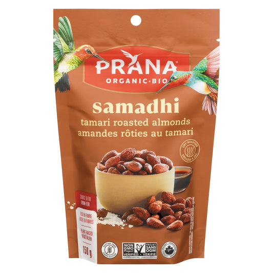 PRANA TAMARI ALMOND SAMADHI GLUTEN-FREE ORGANIC, 8 X 150 G