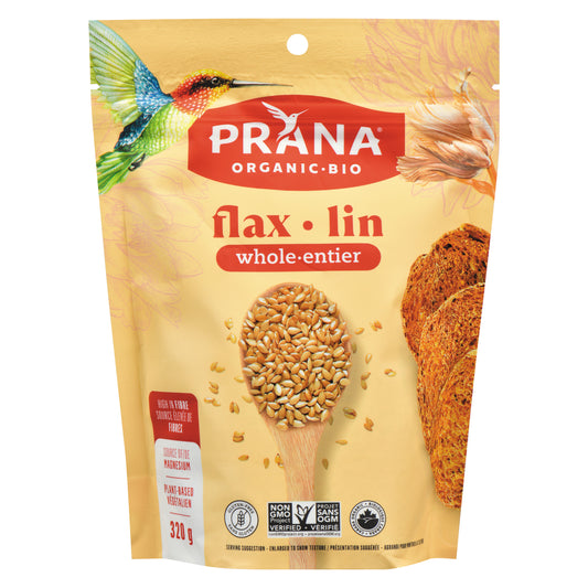 PRANA WHOLE ORGANIC FLAX, 8 X 320 G