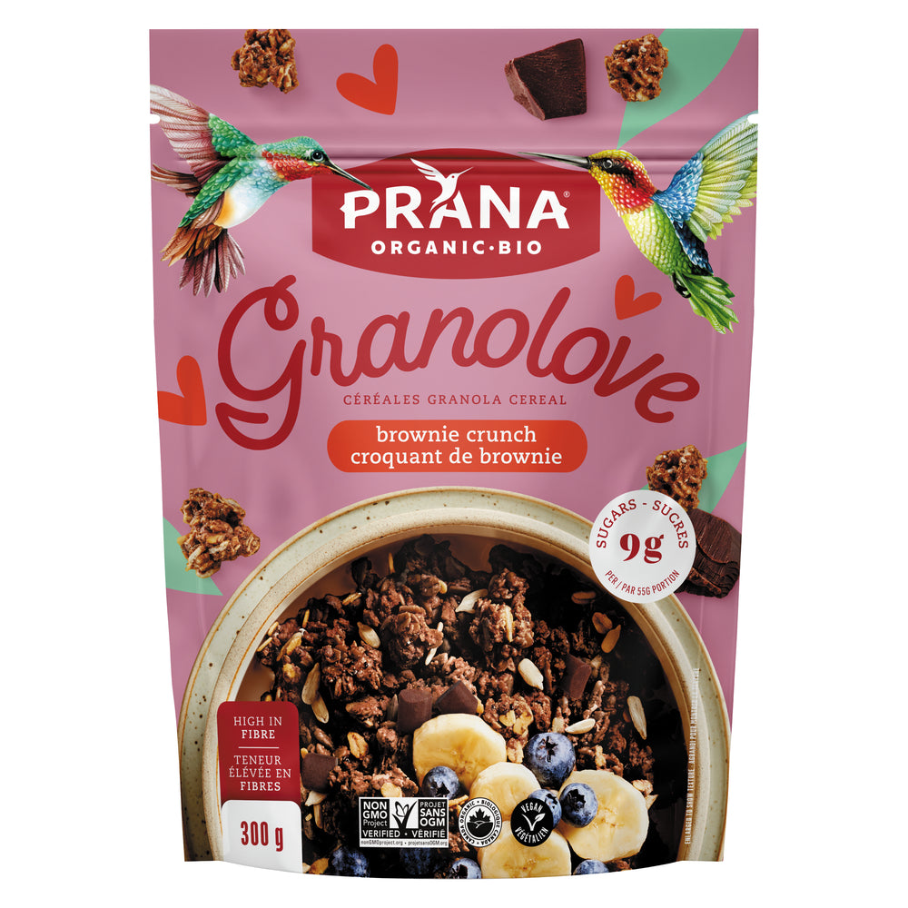 PRANA CRUNCHY BROWNIE GRANOLA, 8 X 300 G