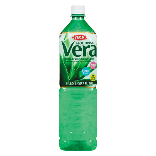 OKF ALOE VERA DRINK SUGAR-FREE, 12 X 1.5 L
