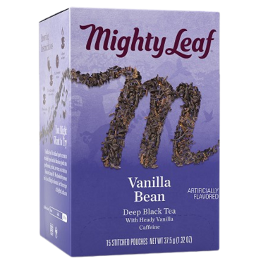 MIGHTYLEAF TEA, VANILLA BEAN, 6 x 15CT