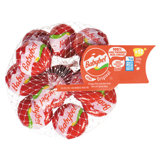 BABYBEL MINI ORIGINAL CHEESE SLICED, 12 X 12 X 20 G