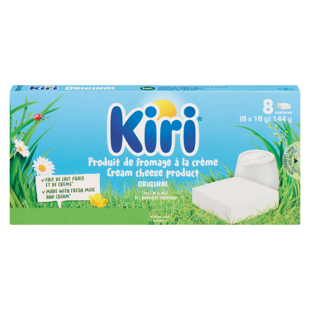 KIRI NATURAL PLAIN CHEESE, 10 X 144 G