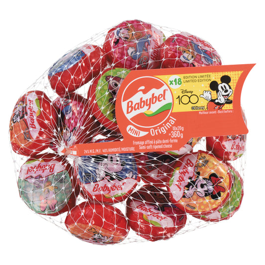 BABYBEL MINI CHEESE ORIGINAL 18UN SLICED, 6 X 360 G