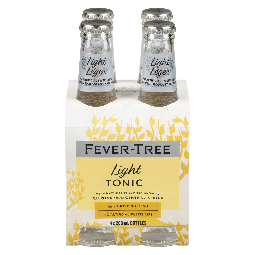 FEVER-TREE LIGHT TONIC WATER, 6 X 4 X 200 ML