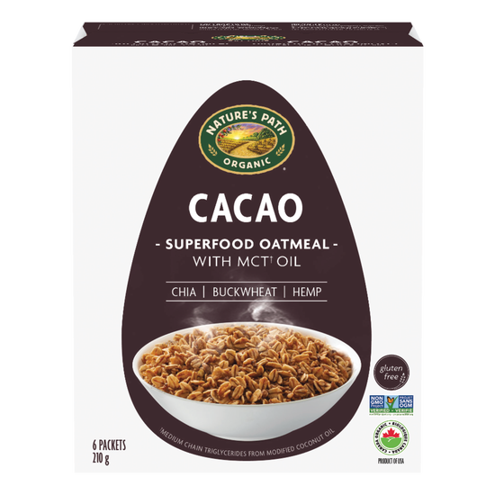 NATURE'S PATH, NP CACAO OATMEAL CTN 210G, 6 x 210G