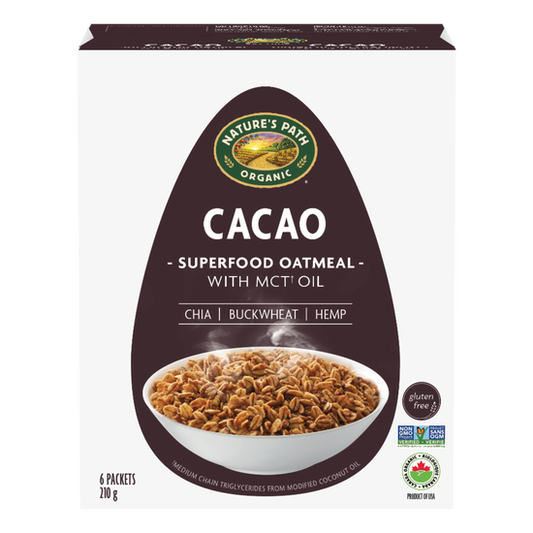 NATURE'S PATH, NP CACAO OATMEAL CTN 210G, 6 x 210G