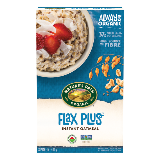 NATURE'S PATH, HOTCER FLAX N OATS 6PK OR, 6 x 8/50G