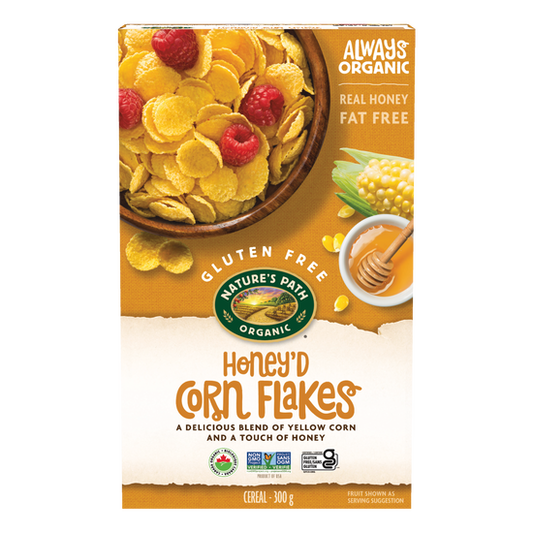 NATURE'S PATH, CORN FLAKES HONEY OR, 12 x 300G