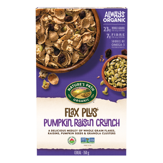 NATURE'S PATH, FLAX PLUS WITH PUMPKIN RSN CRNCH OR, 12 x 350G