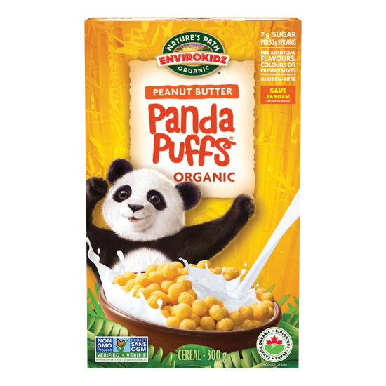 NATURE'S PATH, PNUT BTTR PANDA PUFFS OR, 12 x 300G