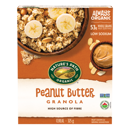 NATURE'S PATH, PEANUT BUTTER GRANOLA OR, 12 x 325G