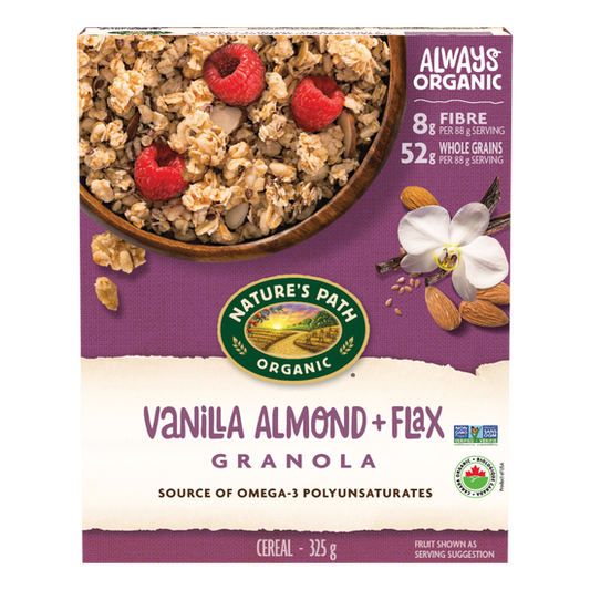 NATURE'S PATH, FLAX VNLLA ALMND GRNLA OR, 12 x 325G