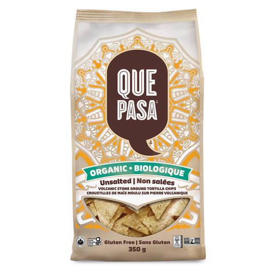 QUE PASA, UNSALTED CHIPS, 12 x 350G