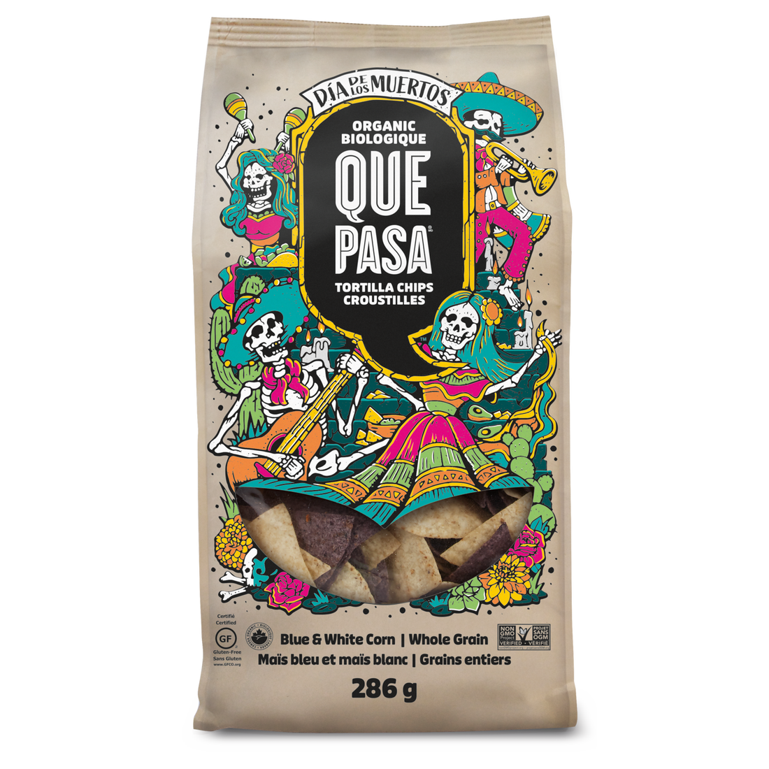 QUE PASA, QP DAY OF THE DEAD CHIPS CDN, 12 x 286G