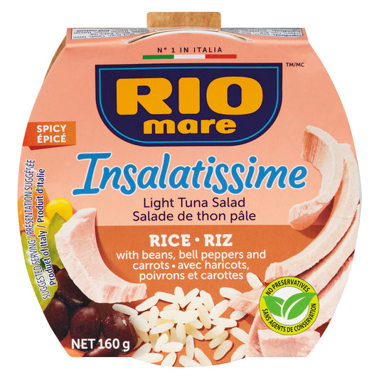 RIOMARE TUNA AND PALE RICE SALAD, 18 X 160 G