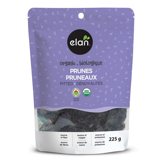ELAN, PITTED PRUNES, 8 x 225G