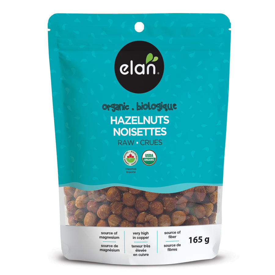 ELAN, RAW HAZELNUTS, 8 x 165G