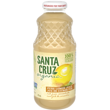SANTA CRUZ ORGA, SCO 100% ORGANIC LEMON CITRUS JUICE, 8 x 473ML