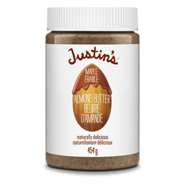 JUSTINS, MAPLE ALMOND BUTTER JAR, 6 x 454G