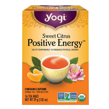 YOGI, SWEET CITRUS POSITIVE ENERGY, 6 x 29G