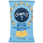 SIMPLY 7 SNACK, LENTIL CHIPS SEA SALT, 12 x 113G