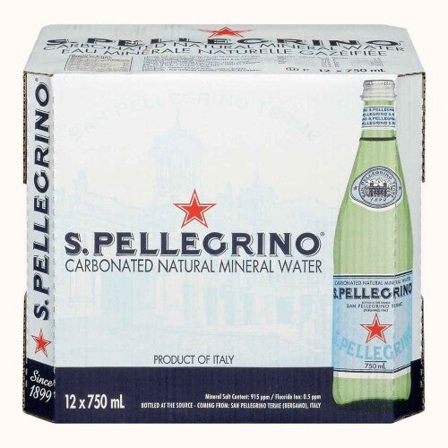 SAN PELLEGRINO, MINERAL WATER, 12 X 750 ML