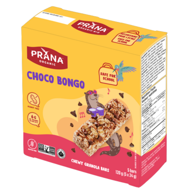 PRANA, GRANOLA BAR - CHOCO BONGO, 12 x 5X24G