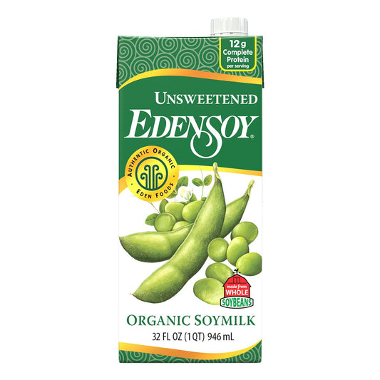 EDEN FOODS, UNSWT SOY BEVERAGE OR, 12 x 946ML
